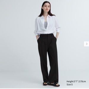 Uniqlo Women’s Wide-Leg Pleated Pants